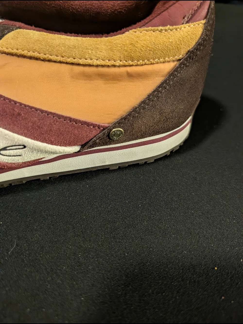 Men's Casual Lace-Up Sneakers in Brown and Mustard Diesel 10 - Picture 6 of 8